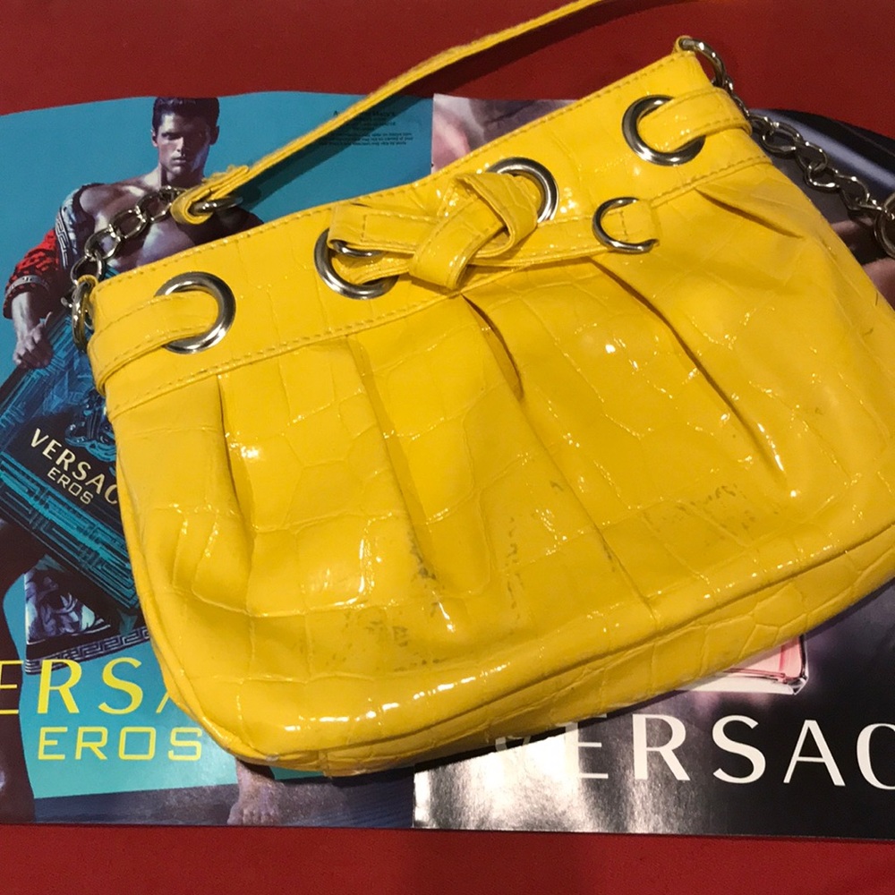 Claire’s Faux Alligator Skin Crossbody Purse